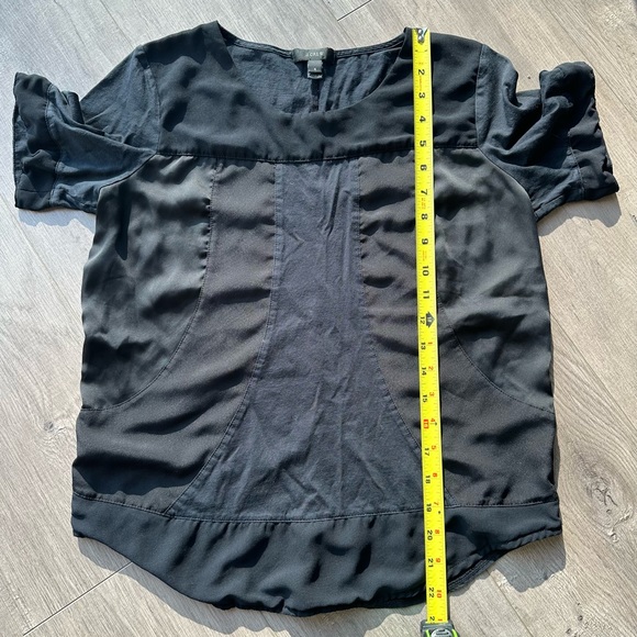 J Crew black short sleeve top - size small - Picture 2 of 4